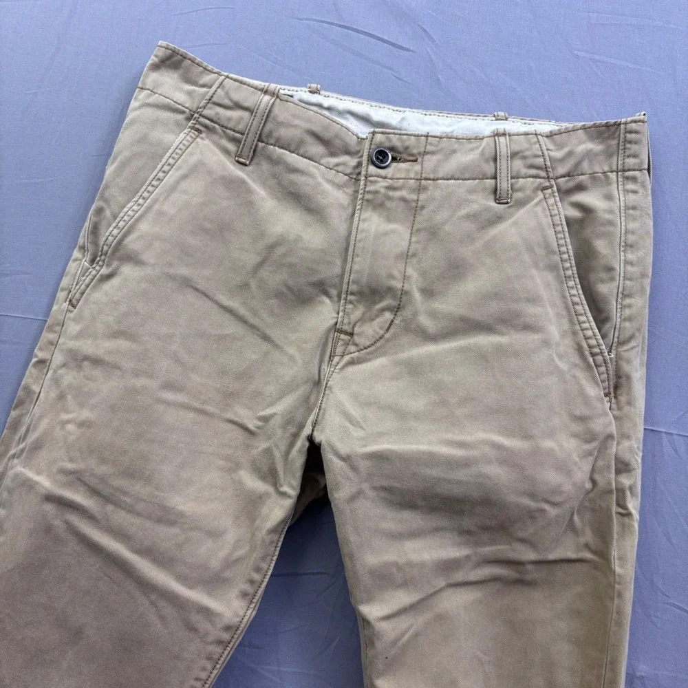 Levis Chino Pants Mens 29x30 Khaki Tan Cotton Straight Leg Trousers